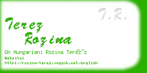 terez rozina business card